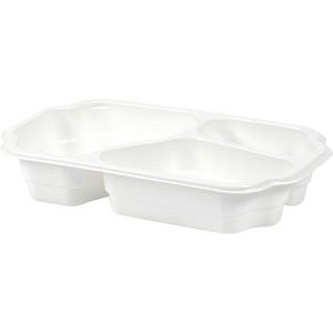 TRAY TAWAY PP WH 3-COMP 250X159X48 246x1/krt