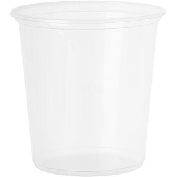 Delipack rund 500 ml Transparent 1-Rum