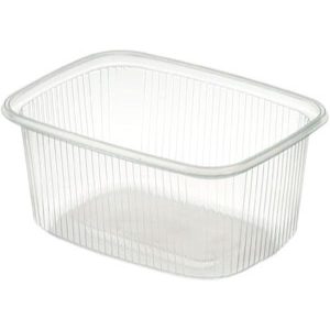 Delipack rektangulær 250 ml Transparent 1-Rum
