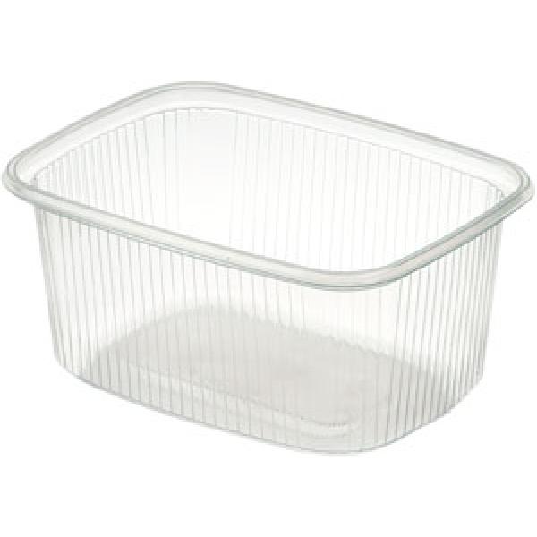 Delipack rektangulær 250 ml Transparent 1-Rum