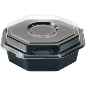 Octaview® 190 x 190 x 70 mm Sort 1-Rum - 240 stk/krt