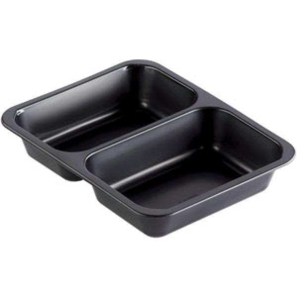 Caterline-forme, 227x178x40 mm, sort, 2-rum