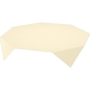 SLIPCOVER EVOLIN 110X110 CREAM - 50 stk/krt