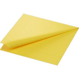 NAPKINS 3-PLY 40x40CM YELLOW 200x6/krt