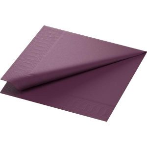 Tissue, serviet 40x40 cm, plum 3 lags
