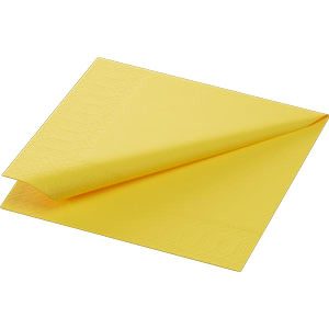 NAPKINS 2-PLY 24X24CM YELLOW 300x8/krt