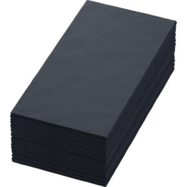 Napkins, D-soft, 40x40 cm, black, 1/8 fold