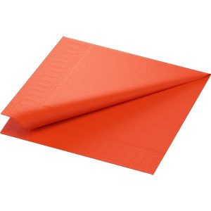 NAPKINS 3-PLY 24X24CM MANDARIN 250x8/krt