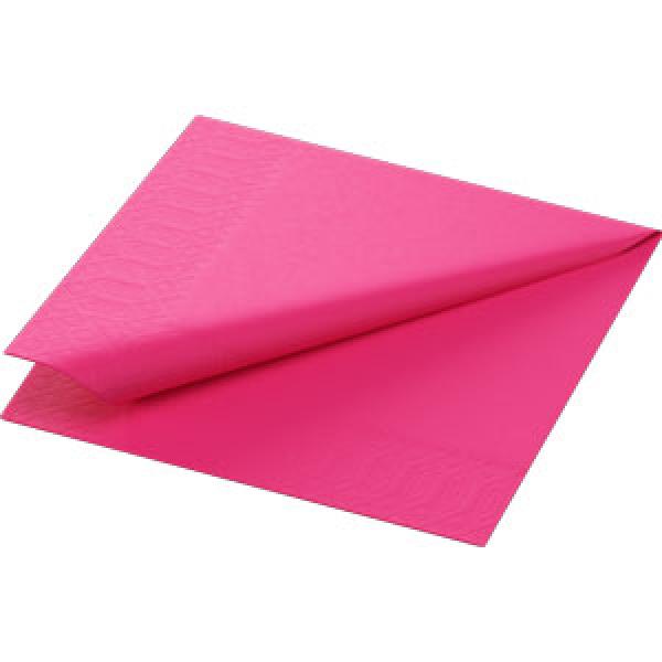 NAPKINS 3-PLY 24X24CM FUCHSIA 250x8/krt