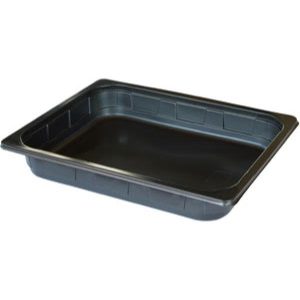 TRAY 1/2GN PP BK 1-COMP 325X265X50 100x1/krt