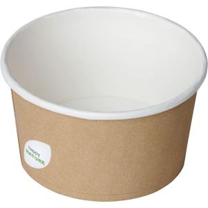 Suppeskål, 400 ml, Ø115x63 mm, Pap, Eco, PLA-lamineret - 500 stk/krt