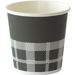CUP PAP/PE 12 CL CAFE IZZA BLACK & WHITE 45x36/krt