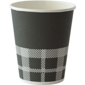 CUP PAP/PE 24 CL CAFE IZZA BLACK & WHITE 40x20/krt