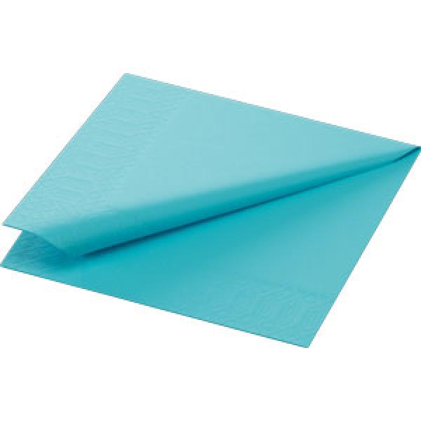 Tissue serviet 24 x 24 cm Mintblå 3-lags