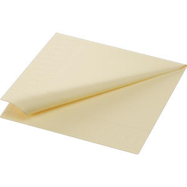 NAPKINS 1-PLY 33X33CM CREAM 500x6/krt