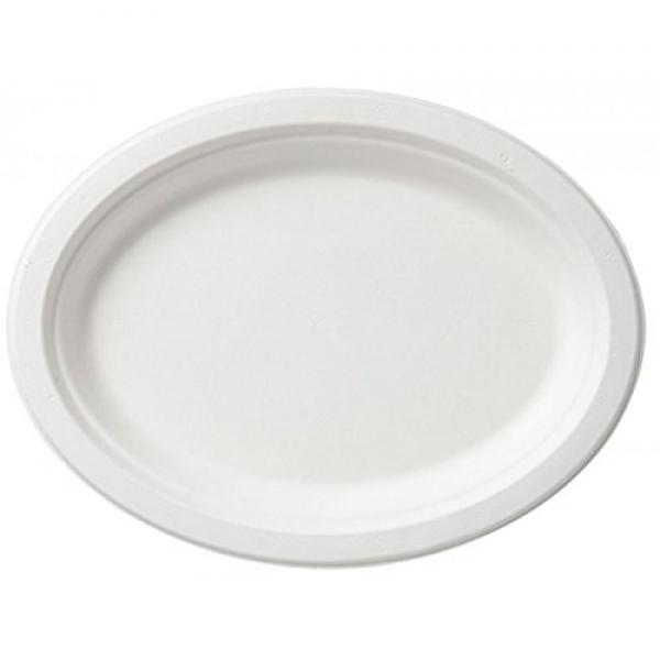 PLATES OVAL 26CM BLEACHED 125x2/krt