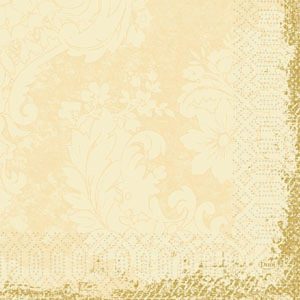 Tissue serviet 33 x 33 cm Royal Cream 3-lags