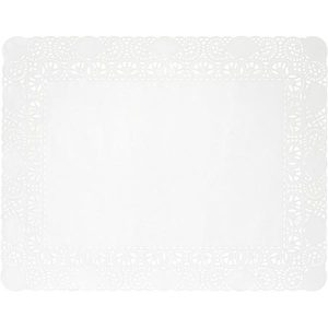 Mellemlægsserviet, rektangulær 20x30 cm Hvid 8 x 250 stk/krt