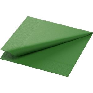Tissue serviet 24 x 24 cm Leaf Green 3-lags