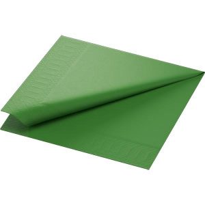 Tissue serviet 40 x 40 cm Leaf Green 3-lags