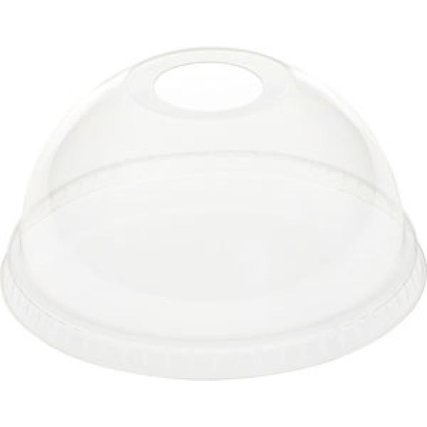 Lid, dome, RPET, tr, hole, 41/47/59 cl