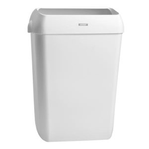 Affaldskurv Katrin 50 ltr med Låg Hvid til Vægophæng