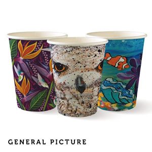 CUP PAP/PLA 35CL BIOCUP ART SERIES 50x20/krt