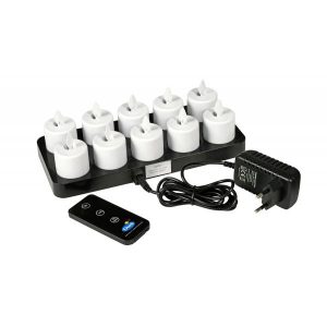 Led set bevægende flammer 38x36mm 1x1/krt