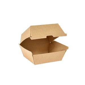 Clambox, burger, 500 ml, brown 1-Comp