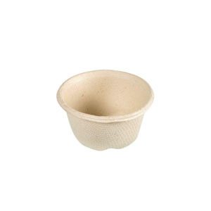 DRESSING CUP LID BAGASSE* BROWN 30 ML 50x80/krt