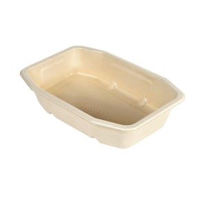 Fiberbakke, HMR, 820 ml, 1-rum, 215x148x40 mm - 320 stk/krt