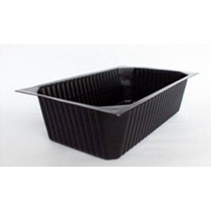 TRAY 1/4GN PP BK 1-COMP 265X162X70 150x1/krt