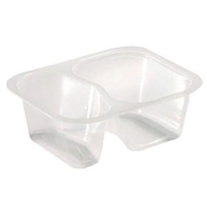 TRAY SDISH PP TR 2-COMP 138X114X53 480x1/krt