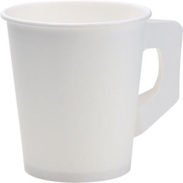 CUP PAP/PE 20 CL WHITE HANDLE 80x20 stk/krt
