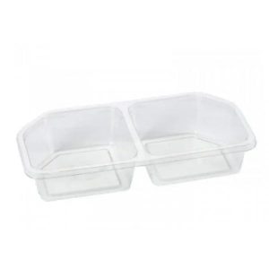 Indsats til Square bakke 2-rum 250 ml til Square APET 1680 stk/krt