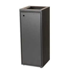 Affaldsstativ Tina Trolleys 100l 345x345x865mm m/åbent låg Sort