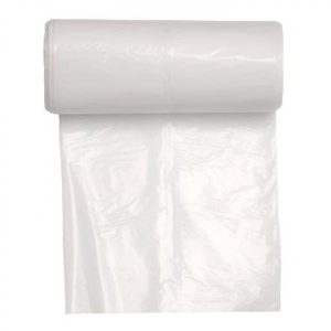 Spandepose hvid LDPE 370x500mm kraftig kvalitet 15l m/fals kompakt 25x40 stk/krt