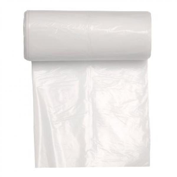 Spandepose hvid LDPE 370x500mm kraftig kvalitet 15l m/fals kompakt 25x40 stk/krt