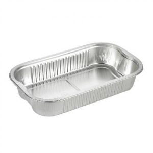 Foliebakke Ready2Cook rektangulær aluminium med håndtag - 940ml