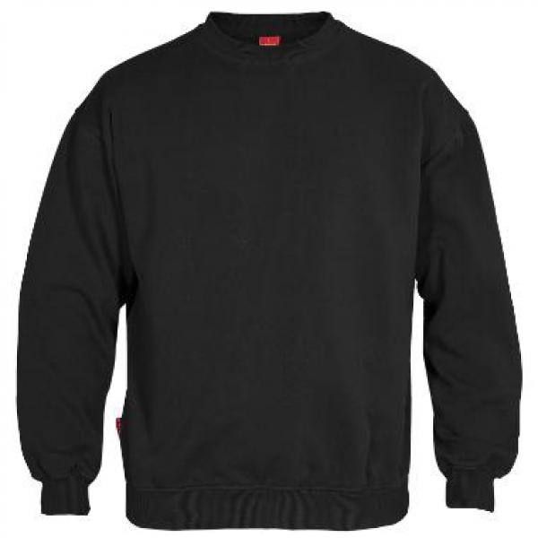 Sweatshirt FE standard sort bomuld/polyester 320g