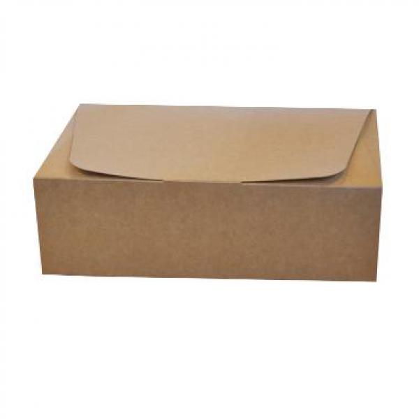 Transportboks brun/hvid kraft karton 275x170x90mm 100 stk/krt