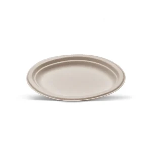 PLATES OVAL 22CM UNBLEACHED 50x10/krt