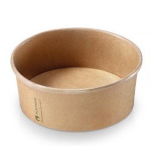 Transportbakke i Kraftbrun karton/PLA 300ml Ø120x45mm 500 stk/krt