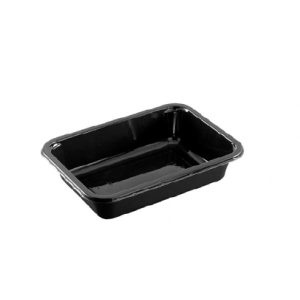 Bakke, 1 Rums, Sort, CPET 187x137x40 mm, 680 ml - 468 stk/krt