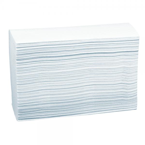 Håndklædeark, Z-fold, 2-lags, 21,6x24cm - 3990 stk/krt