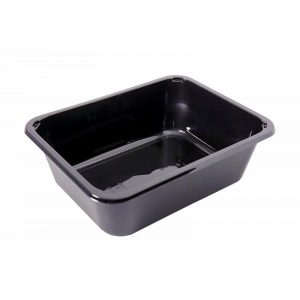 Ovnbakke, sort, 1-rum, cpet, 1965ml, 227x178x70 mm