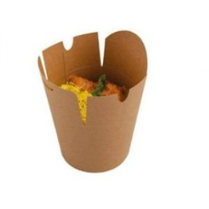 Kinaæske Wok 750 ml 26 oz Brun 500 STK/krt