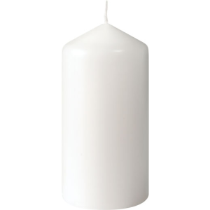 CANDLES PILLAR 100X50 WHITE 10x6/krt