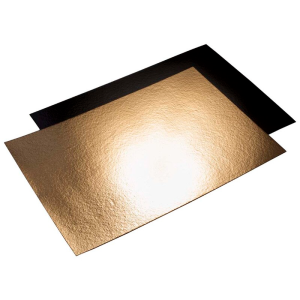 Kagepap guld/sort 1100 g/m2 29x40 cm 25 stk/krt