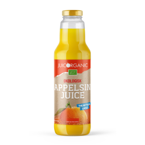 JuicOrganic Økologisk Appelsinjuice, glas,0,75 L.x 6 stk.